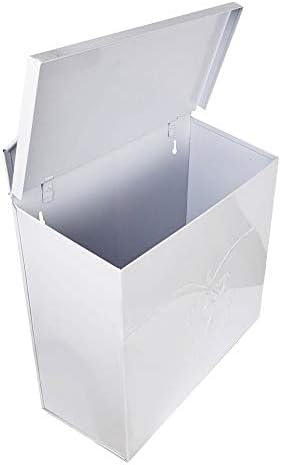 NACH Mailboxes for Outside Wall Mount, 11.5 x 5 x 13 inches, White Mailbox for Door, Waterproof Mailbox for Outside - The Chelsea Mailbox