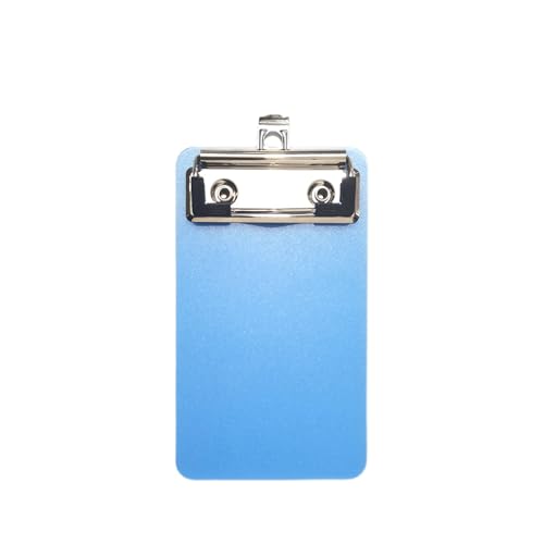 Plastic Clipboard with Sturdy Clip, Small 10 * 15CM(3.94 * 5.91inches Acrylic Clipboard | Cute Aesthetic College & Back to School Supplies for Boys and Girls