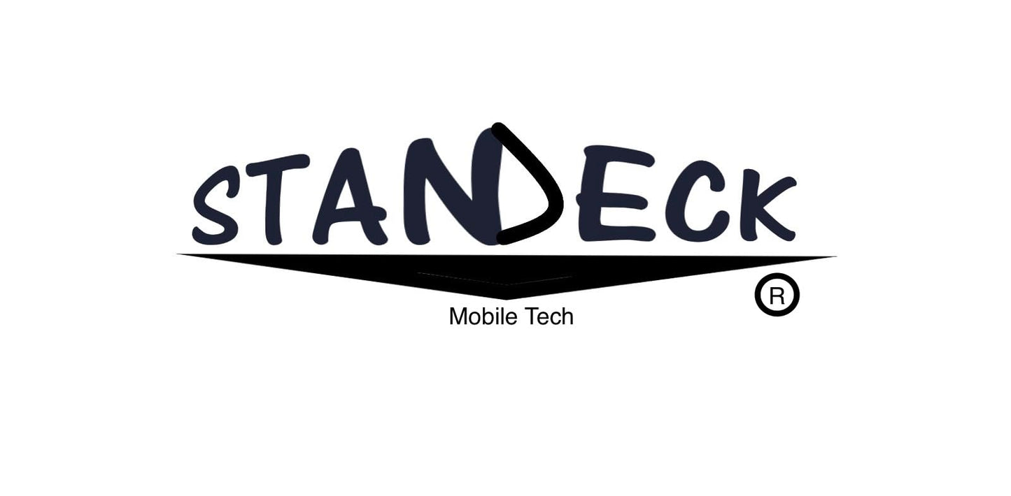 STANDECK A Modern 10 inch Turntable. Plastic, Black for multitasking and optimal viewing.