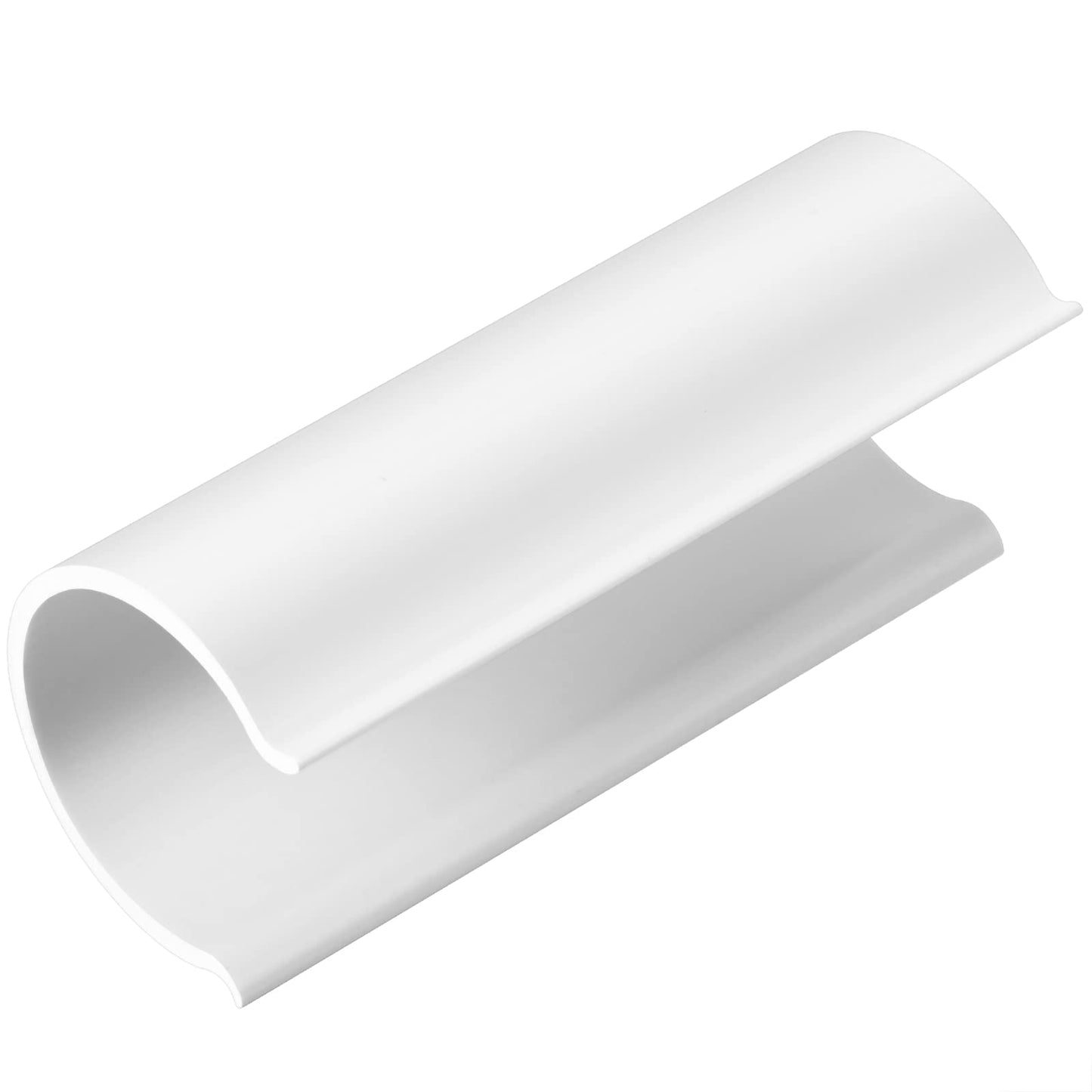 Jetec 64 Pieces PVC Pipe Clips Pool Cover Clamps for Above Ground Pools for Greenhouses, Row Covers, Shelters, Bird Protection, 2.4 Inches Long(1/2 Inch,White)