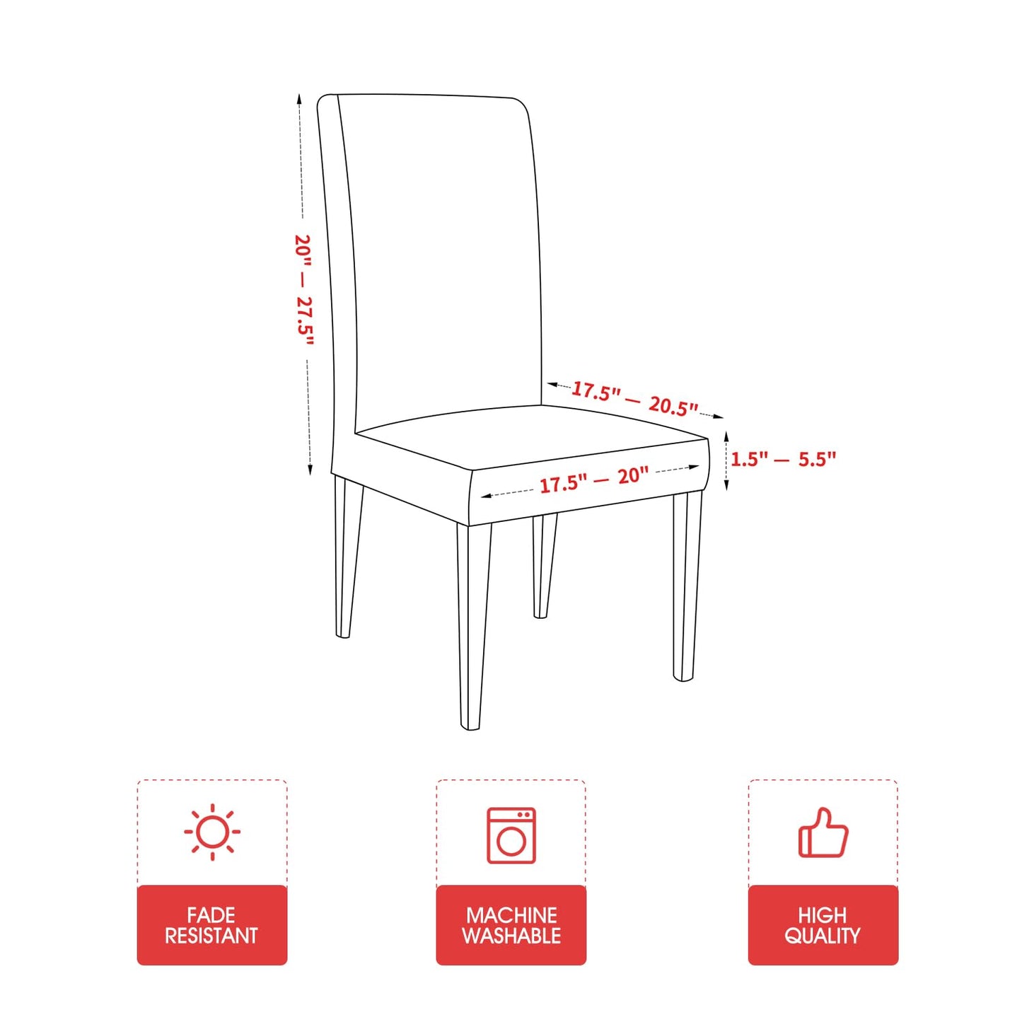 Horaldaily 4PCS Christmas Dining Chair Covers,Blue Snowman Let It Snow Stretch Removable Washable Slipcover Chair Protector for Dining Room Home Decor