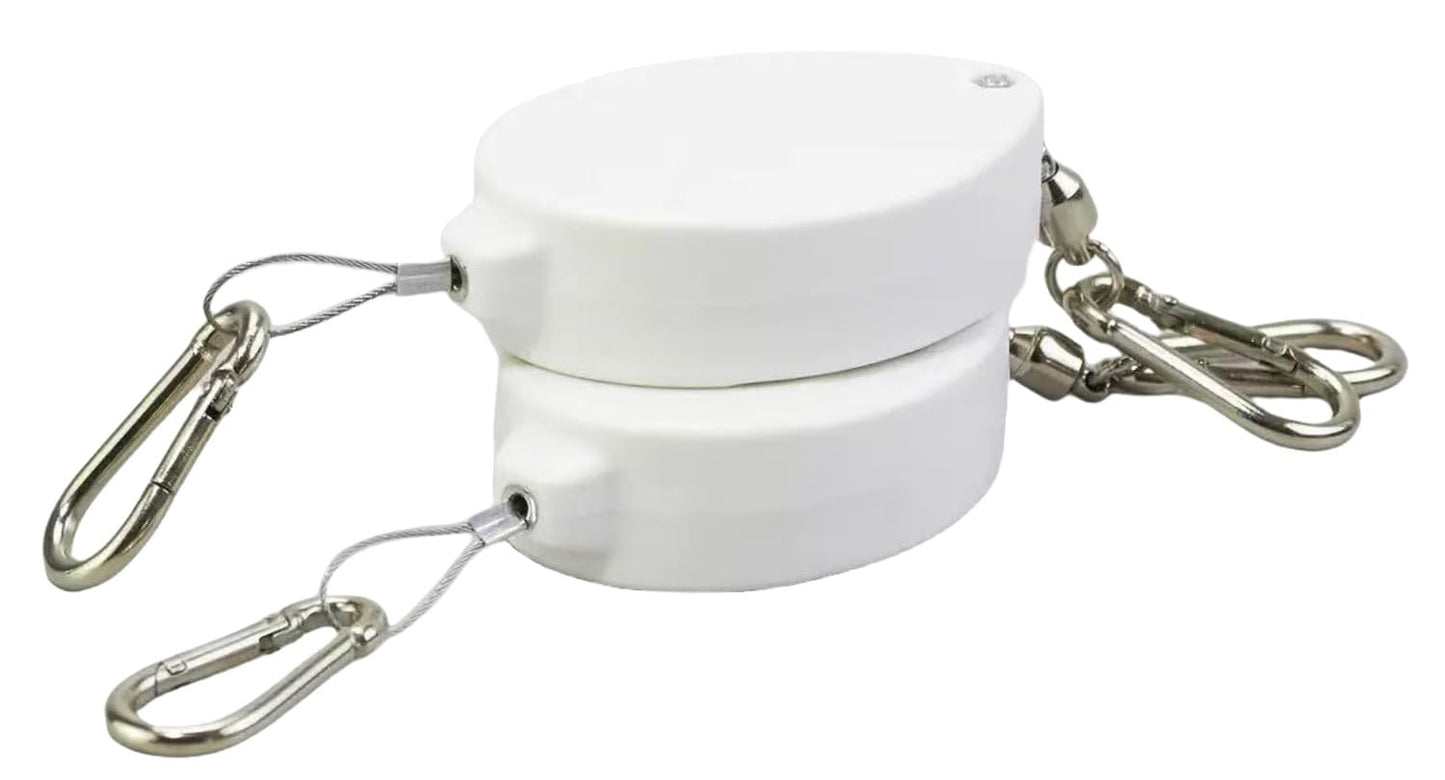 WY-BSO 2024 upgrated Adjustable Heavy Duty Plant Pulleys for Garden Baskets & Bird Feeder,2 PCS Plant Pulley Hangers with 2 PCS White Metal Ceiling Plant Hooks (White-2 pcs with Swivel Connector)