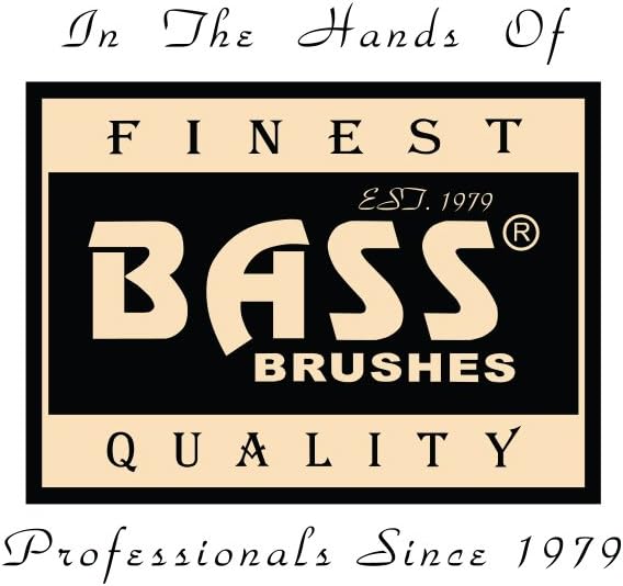 Bass Brushes | Style & Detangle Pet Brush | Alloy Pin | Pure Bamboo Handle | Semi S Style | Striped Finish | Model A12-SB