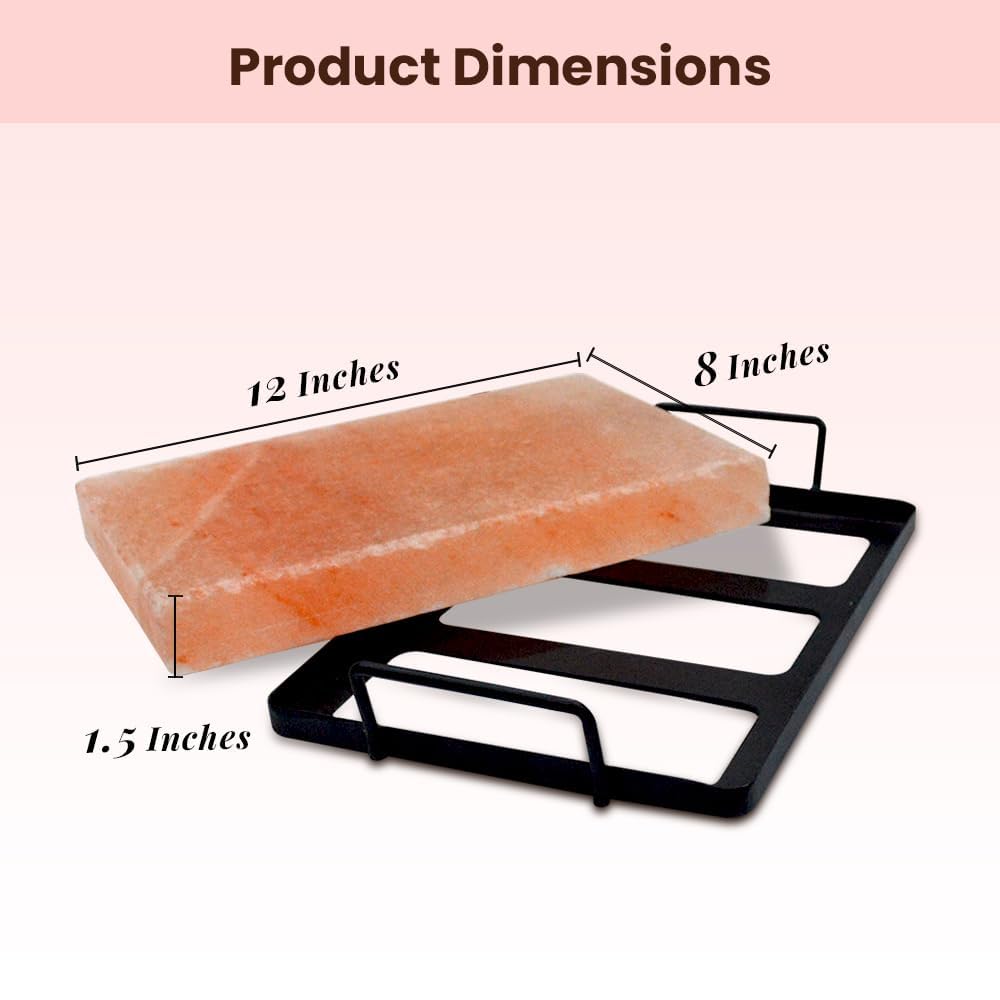 Premium 12x8x1.5 Inch Himalayan Salt Tiles (Plate) for BBQ & Grilling β Natural Salt Block with Tray and Box for Easy Storage, Ideal for Outdoor Cooking, Searing, and Flavor Infusion 11 Lbs