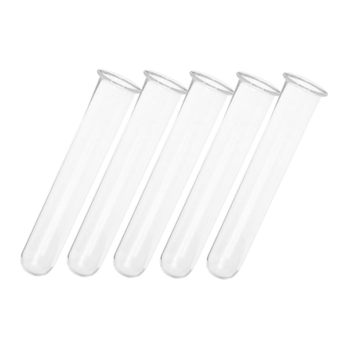 Ciieeo 5pcs Glass Hydroponic Plant Propagation Tubes Desk Vase for Live Plants Transparent Terrarium Tubes for Home Office Decoration and Floral Arrangements