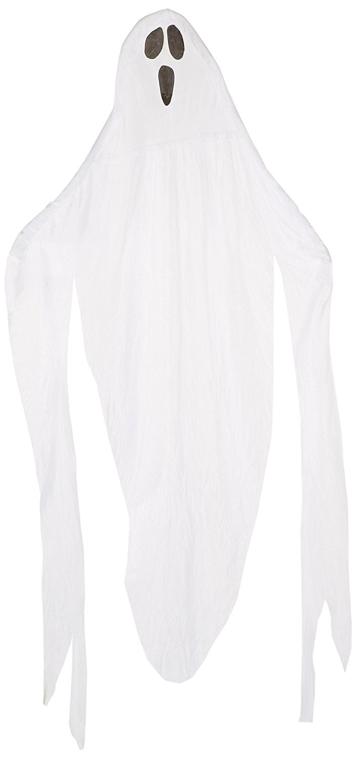 Forum Novelties Set of 2 Halloween 7ft Hanging Fabric Ghosts! Halloween Hanging Decoration for Parties! (2)