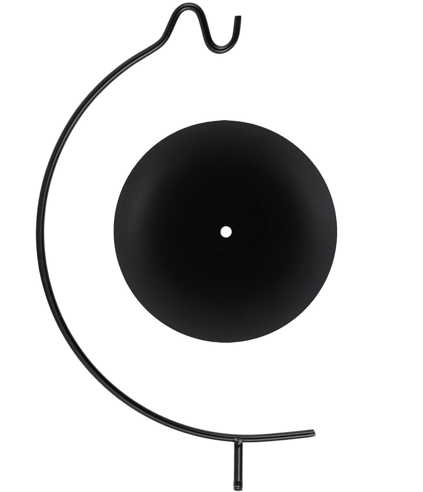 Maibloln Ornament Display Stand Hanger Rack Hook Chrismas Ornament Party Decoration Holder Air Plant Flower Pot Hanging Terrarium Home Office Decoration(Moon Black-Pedestal)