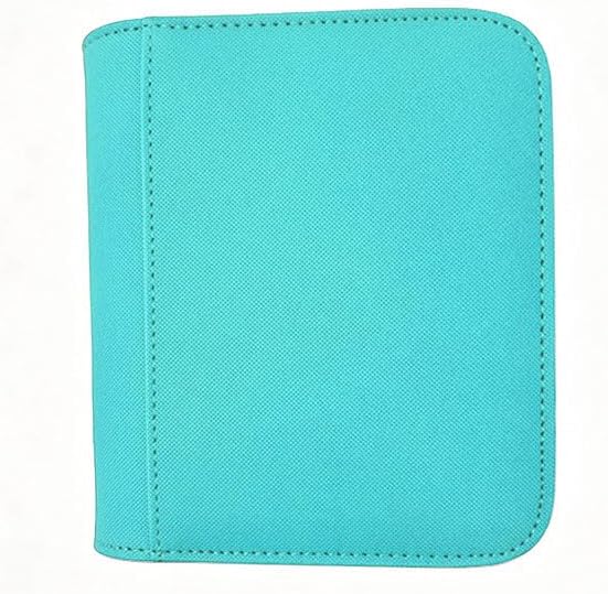 Ringless Card Binder for Trading Cards - 40 Pocket Side-Loading Card Album with 20 Sleeves, Lightweight Zipper Storage Folders for TCG, MTG, Sports Cards (Baseball, Football) (Teal)