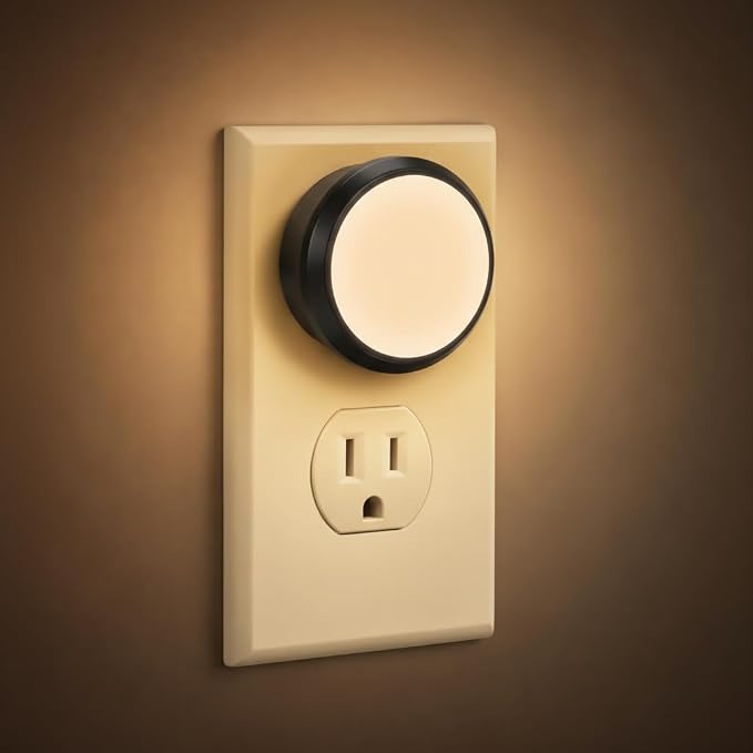 Night Light, Night Lights Plug into Wall, 2 Pack, Plug in Night Light, LED Night Light for Kids, Auto-On/Off for Adults Bathroom, Hallway, Dusk to Dawn Sensor 3000K Soft White, Non-Dimmable