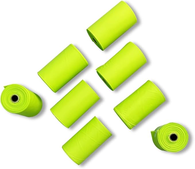 Woogi Biodegradable Dog Poop Bags β 60 Extra Thick & Leakproof Bags (4 Rolls), Eco-Friendly, Compostable Pet Waste Bags Made from Corn Starch, Unscented, Scent Barrier