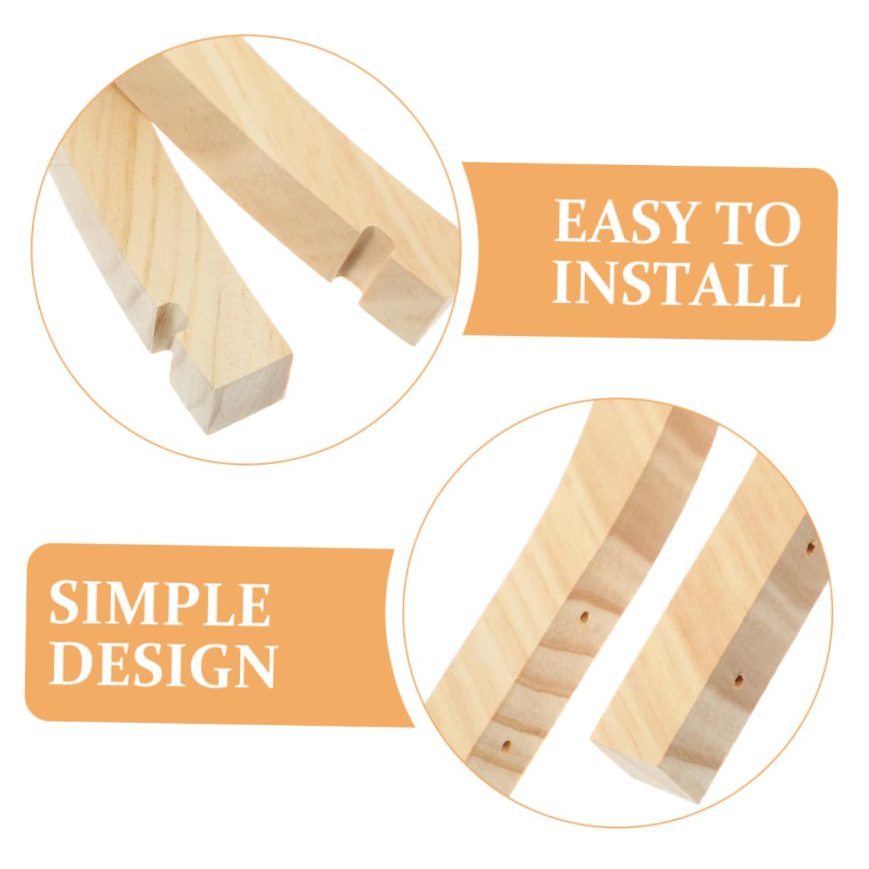Abaodam 2pcs Wooden Wall Hooks for Plant Hangers Indoor Outdoor Decorative Plant Hooks Strong Load-Bearing Capacity for Garden Patio Home