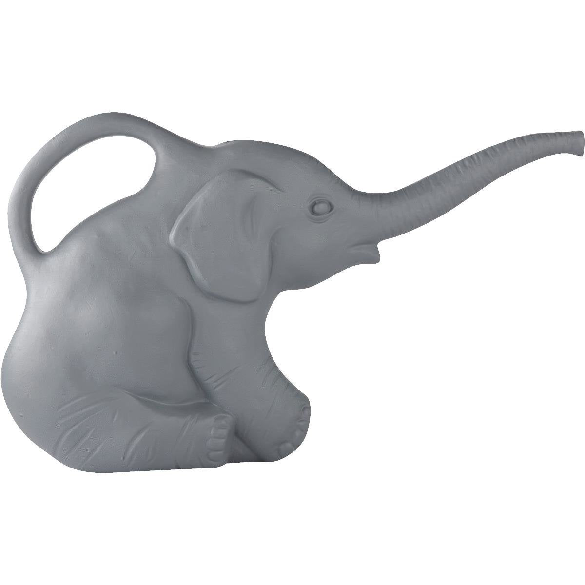 Union 63182 Elephant Watering Can, 2 Quarts, 0.5 Gallons, Gray, Novelty Indoor Watering Can