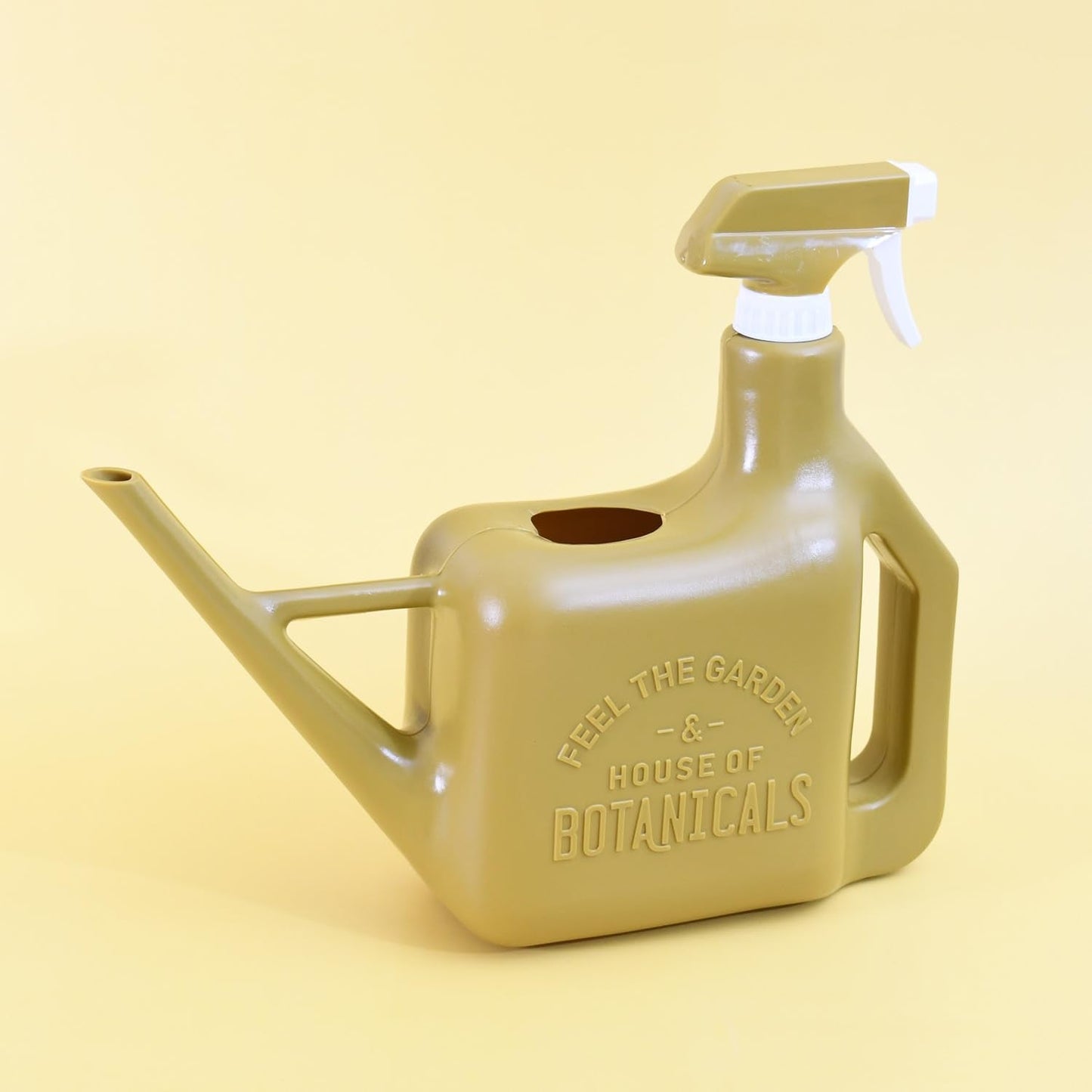 PETAL & FLOW Spray Sprinkler 2-in-1 Watering Can & Plant Mister Spray Bottle for Indoor & Outdoor Plants, 0.4 Gal (1.6L) (Olive)