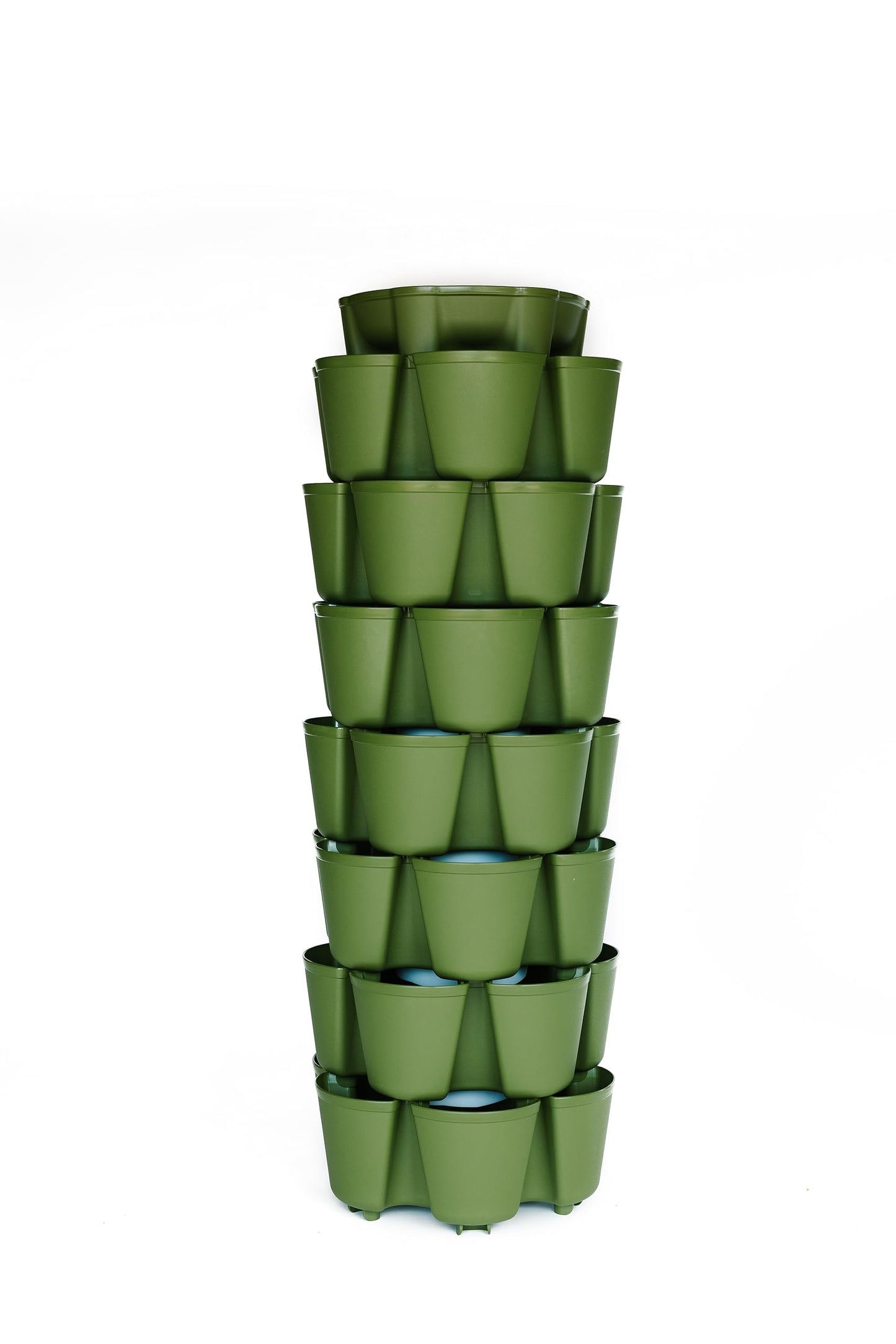 Greenstalk 7 Tier Leaf Vertical Planter for Growing a Variety of Strawberries, Vegetables, Herbs, & Flowers (Evergreen)