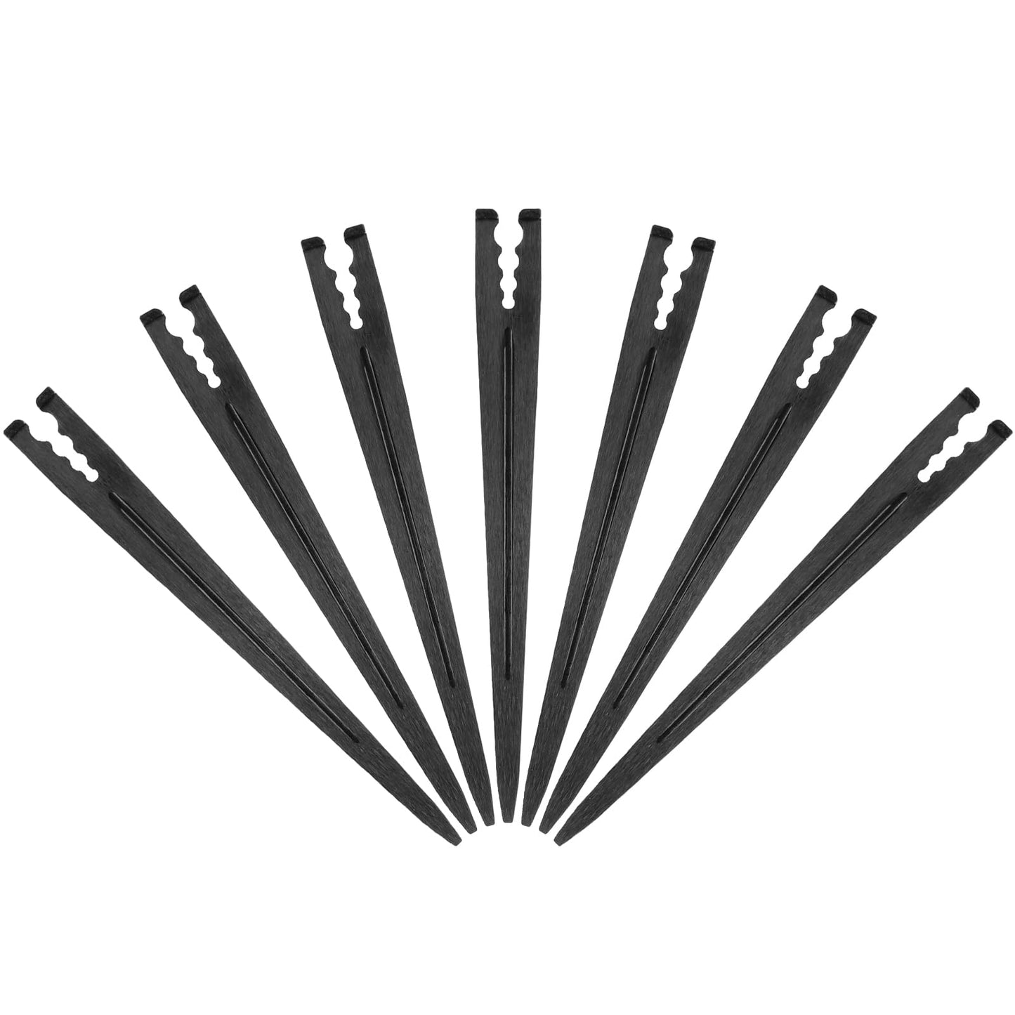 Gardrip 100 Pieces Drip Irrigation Support Stakes for 1/4 Inch Tubing: 1/4'' Drip Tube Holder Stakes for Irrigation Hose Emitter Support Greenhouse Garden Vegetable Flower Beds Herbs Growing
