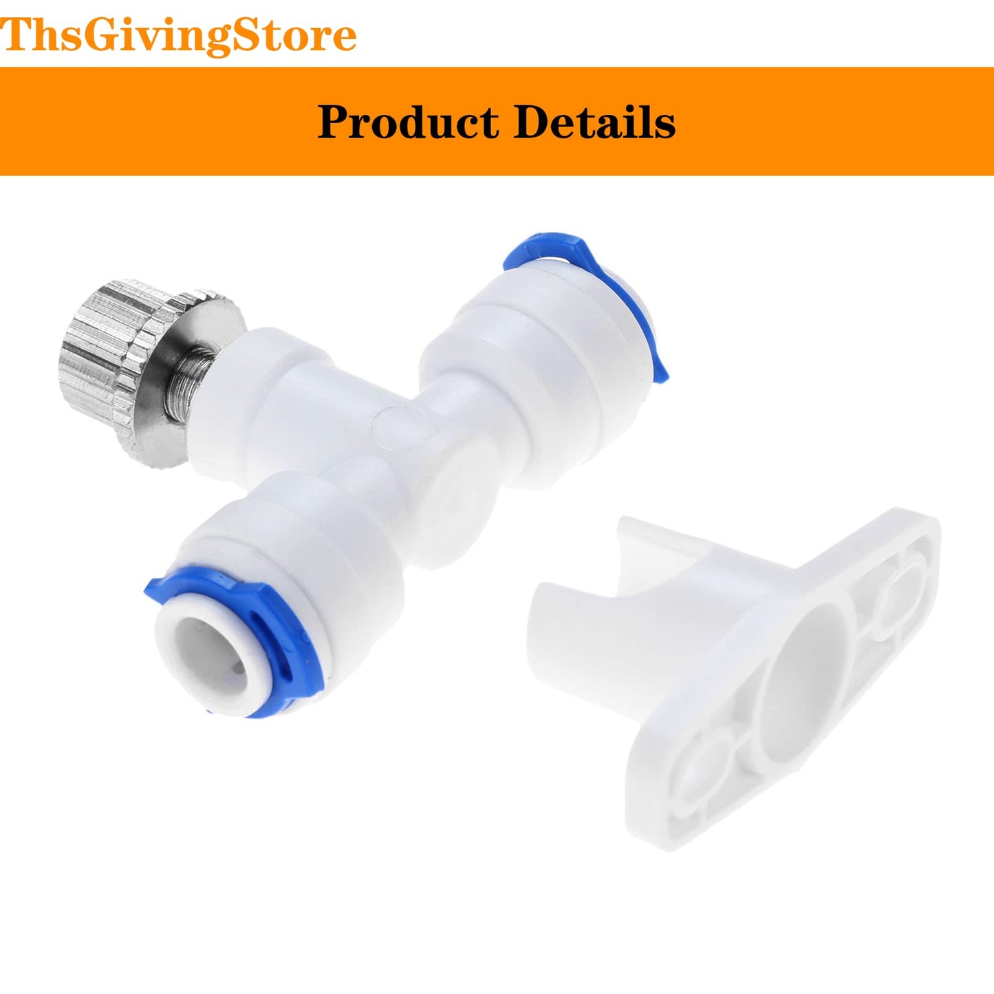 1PCS RO Water Flow Control Valve, Reverse Osmosis 1/4" OD Regulator Waterflow Control Valve Connector Fitting, Water Flow Adjust Valve, Water Speed Controller