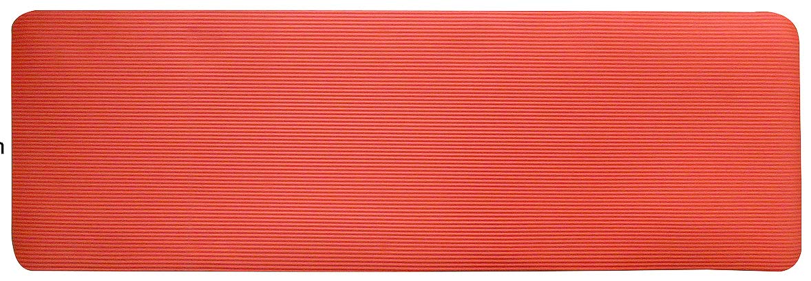 Fitvids 1/2-Inch Extra Thick High Density Anti-Tear Exercise Yoga Mat with Carrying Strap, Red