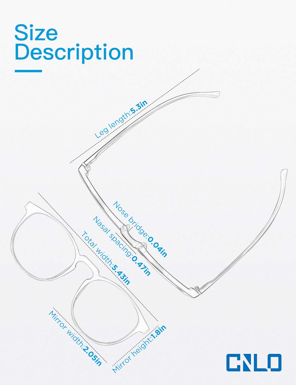 CNLO Blue light blocking Glasses,Computer Gaming Glasses,TV Glasses,For UV Protection,Anti Eyestrain,Lightweight Frame Eyewear,Opaque Men/Women(BLACK)