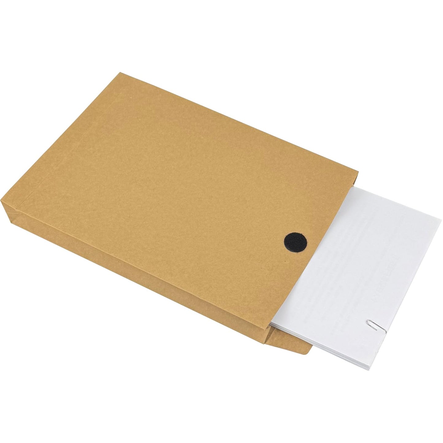 Neehows 15 Pack Expandable Large Kraft Envelopes, 9.3" x 13" Big Mailing Envelopes Hook-and-Loop Closure Anti Tear Catalog Envelopes for Business Office Paper Documents File Storage - Brown