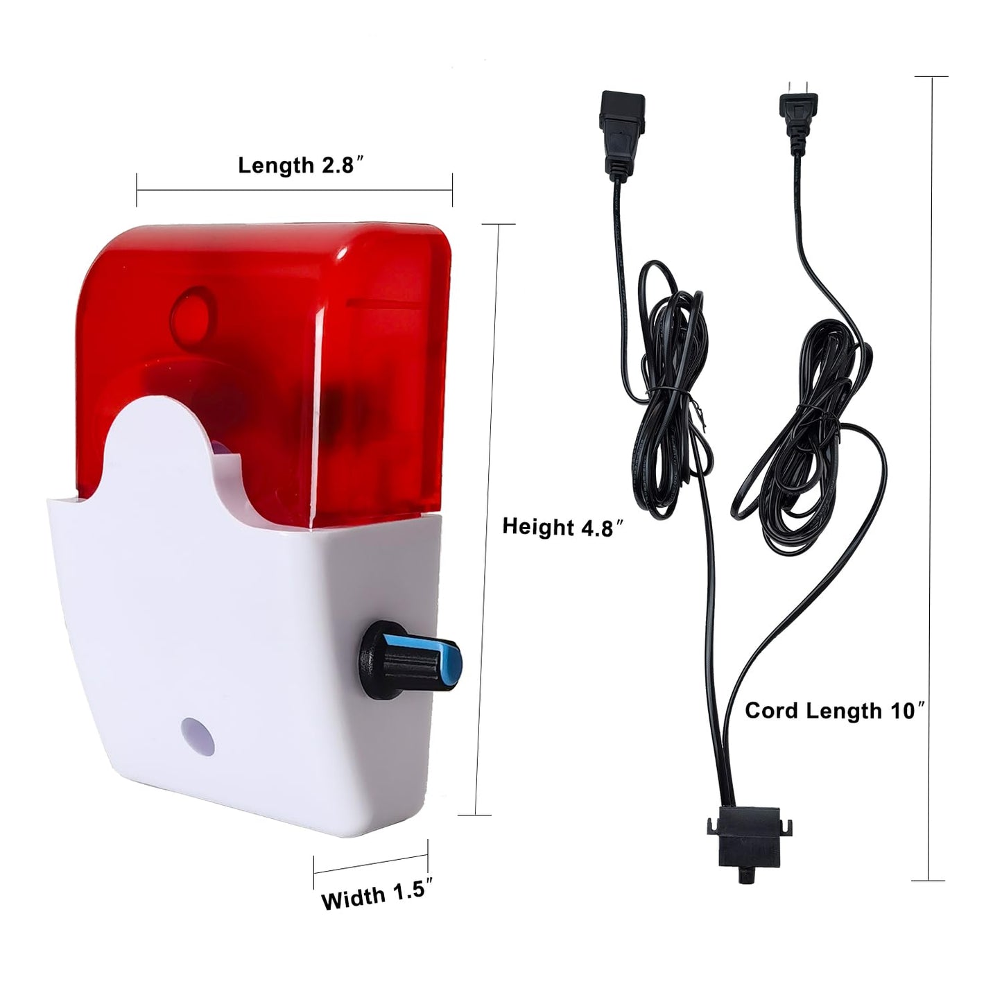 Stropum Sump Pump Alarm,110v High Water Level Detector Alarm,Water Leak Detection with 110dB and LED Indicator,10ft Cord Small Water Level Sensor for Pool,Pond,Tank AL-1