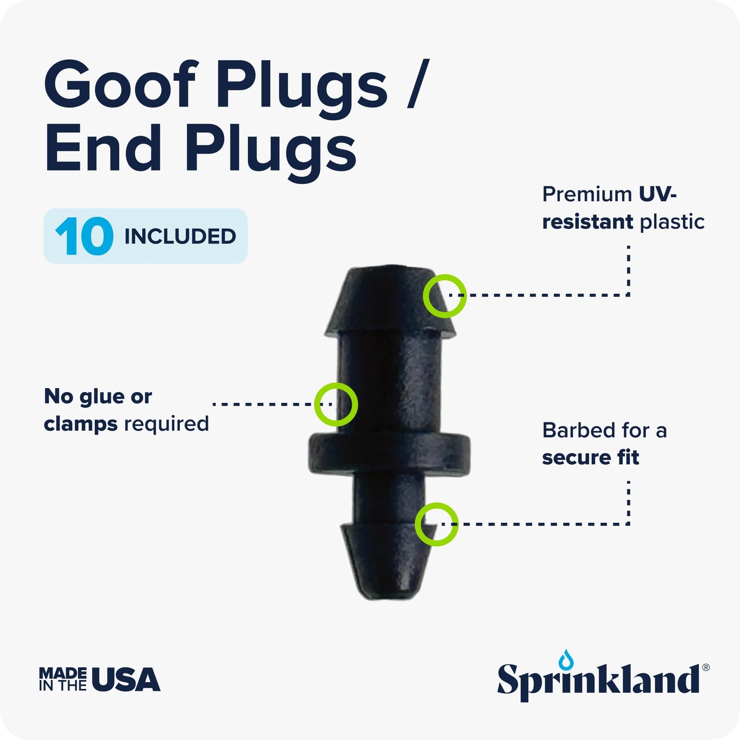 Sprinkland® 1/4" Dripline | Made in USA | 100' ft. Roll | 6" Emitter Spacing | Drip Irrigation Fittings Included