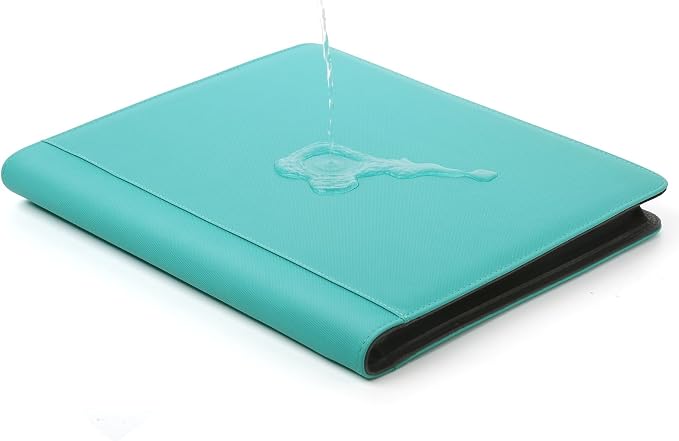 Toploader Binder, Holds 324 Toploaders, 9 Pocket Top Loader Binders with Sleeves for 3 x 4'' Toploaders, Double-Sided Pocket Top Loader Storage Binder, Trading Card Binder - Diamond Lake Blue