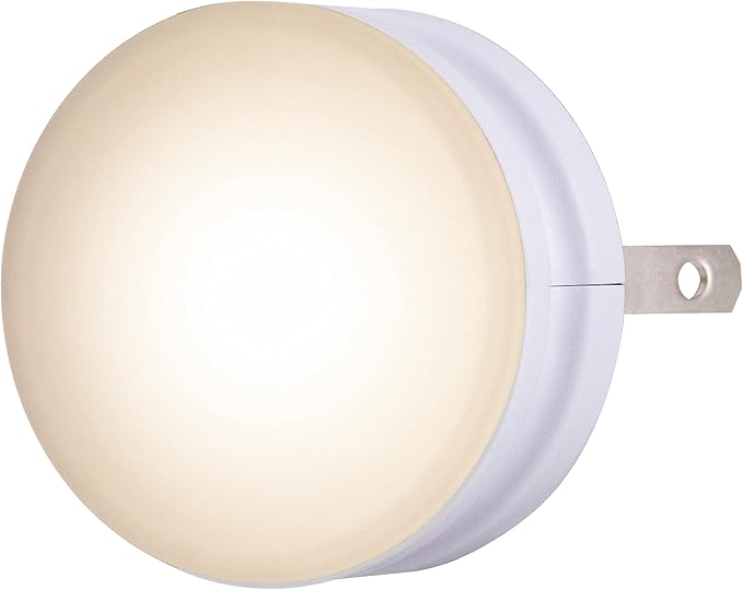 Lights By Night Mini LED Night Light, Plug-In, Dusk To Dawn Sensor, Warm White, Compact, Ambient Lighting, LED Lights for Bedroom, Bathroom, Nursery, Hallway, Kitchen, 45084, 4 Pack