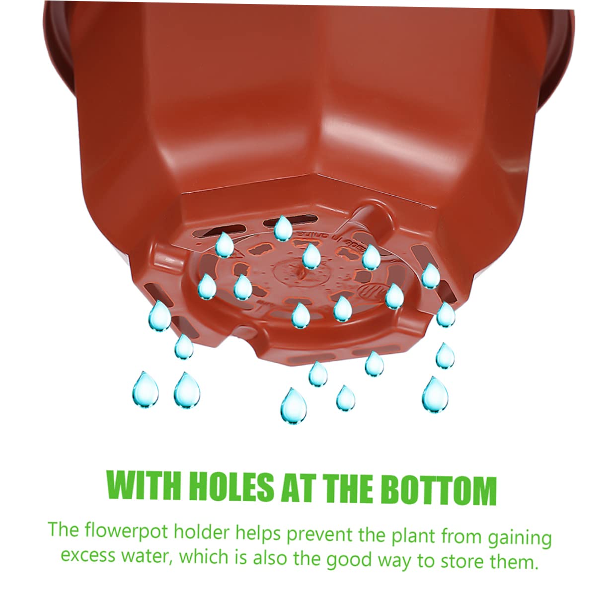 Toyvian Hanging Flower Pots with Hooks, 15 Sets Plastic Plant Pots for Chlorophytum Indoor Outdoor Hanging Planters for Balcony Garden Patio Decor Stylish Round Design