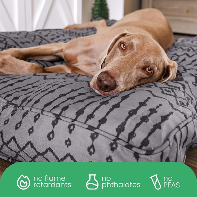 Molly Mutt Wild World Dog Bed Duvet Cover, 100% Cotton Canvas Cover for Dog, Puppy, or Cat Bed, Durable, Washable, and Free of Harmful Chemicals, Huge, 36"x45"x5"