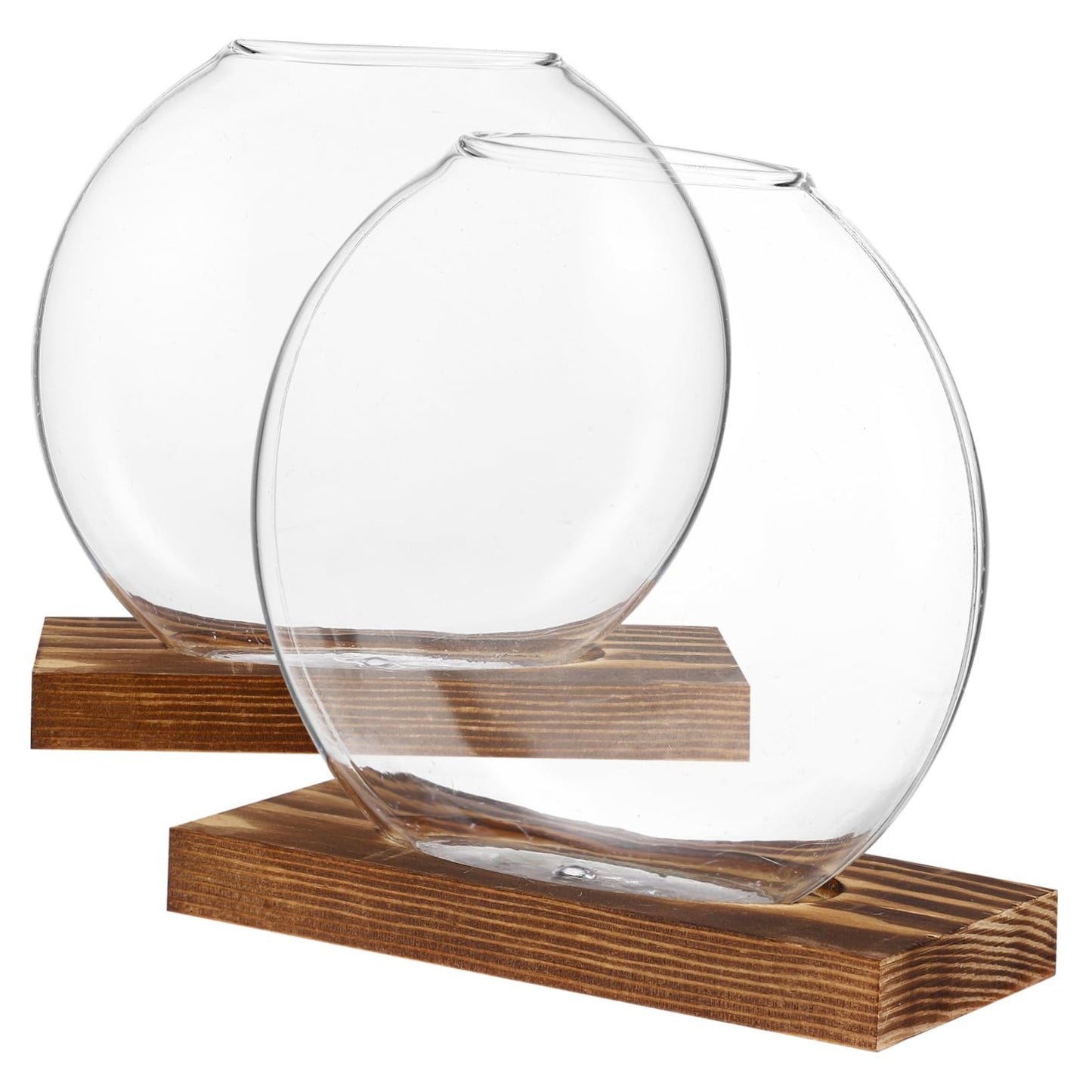 BESPORTBLE 4sets Glass Plant Terrarium Wall Garden Indoor Decorative Plant Vase for Home Decor