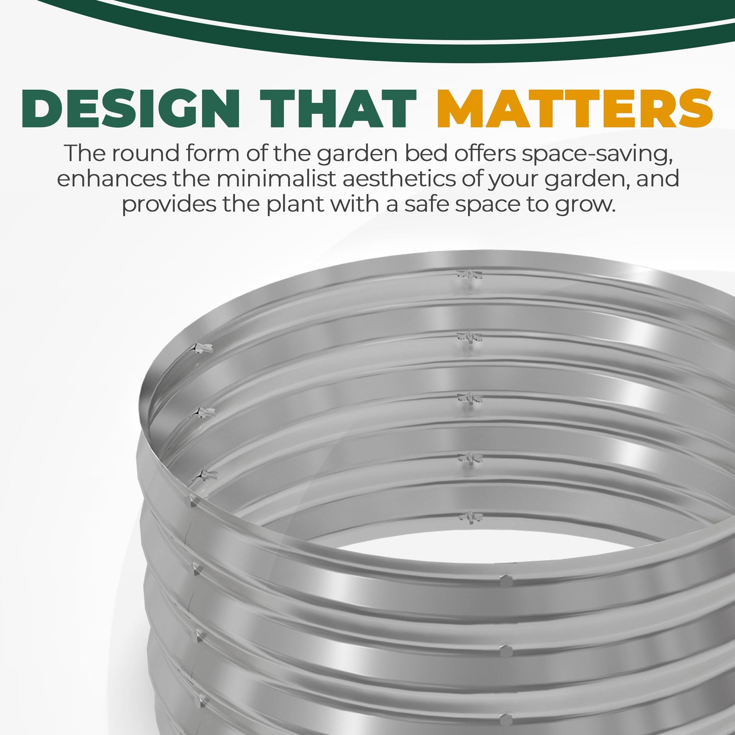 Utopia Home Galvanized Raised Garden Bed Kit 2x2x1 Ft, Planter Box Round Raised Garden Beds Outdoor, Easy Assembly Metal Raised Bed for Gardening Vegetables, Fruits, Flowers, Pack of 3, Silver