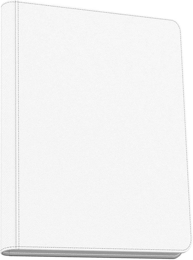 1000+ Pockets Trading Card Binder, 16 Pocket Ringless Side Loading Card Holder Album, Trading Card Album Fit for YuGiOh, MTG, TCG, Game Cards, Sports Cards, Business Cards (White)