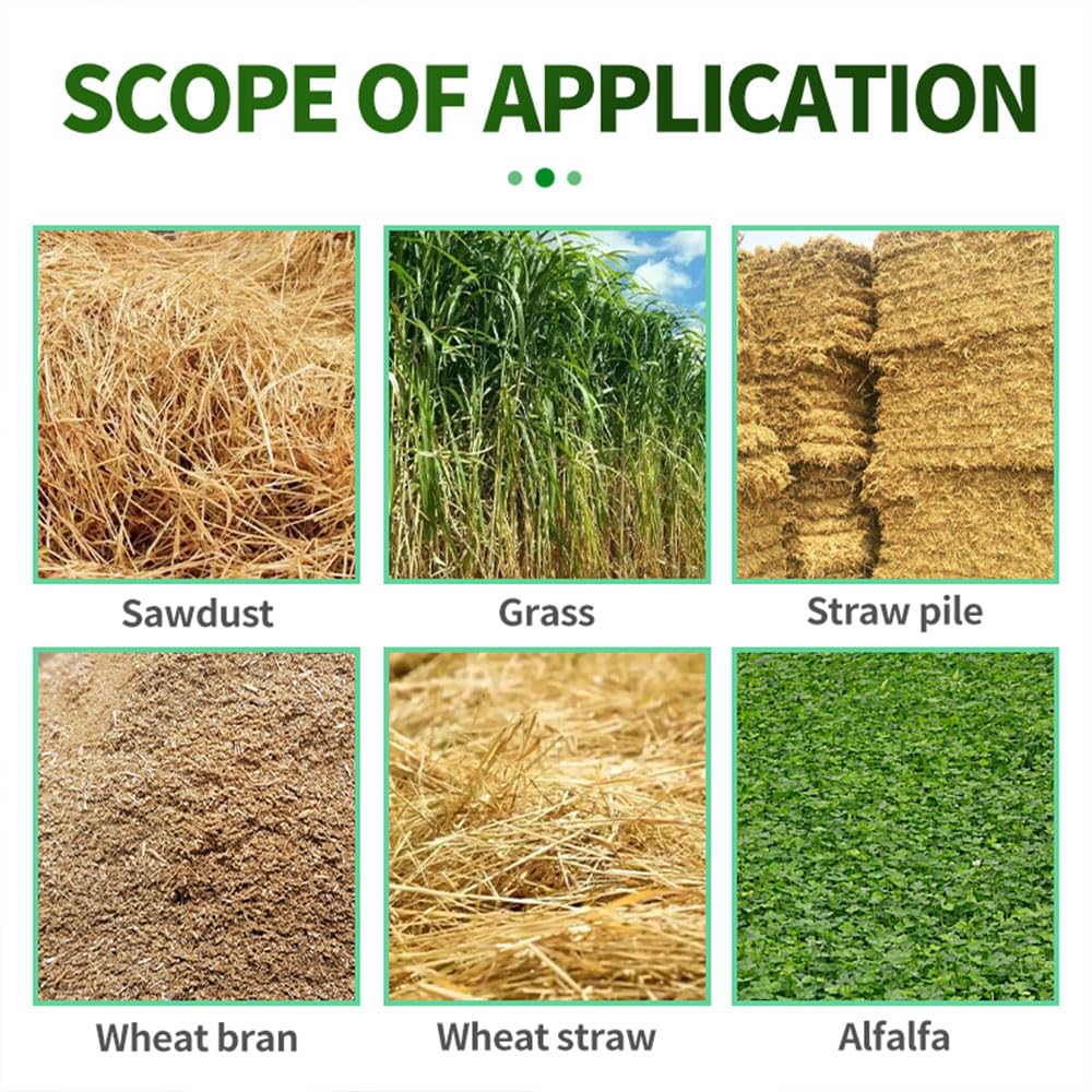 Hay Moisture Tester, Portable Hay Moisture Meter with Probe & Backlight LCD Display for Hay, Froage Grass, Leymus Chinensis, Alfalfa and Other Hays Moisture Testing