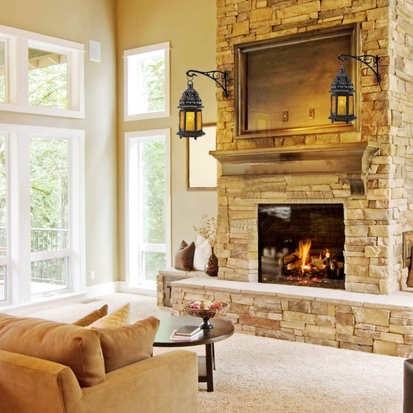 Hanging Plant Bracket,Heavy Duty Artistic Garden Hook (13 Inches/2 Pack) Thicker More Durable Rust-Resistant, for Hanging Bird Feeders,Lanterns,Potted,Outdoor Indoor Brackets Hooks
