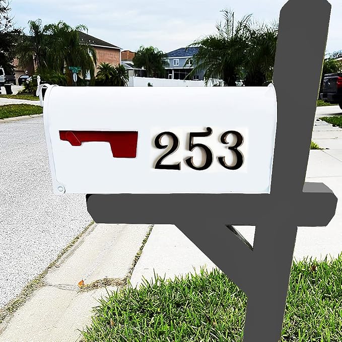 3 Inch House Numbers Stickers Black for Mailbox Apartment Hotel Office Room Door Address Sign Home Business Decoration Project. (Black)