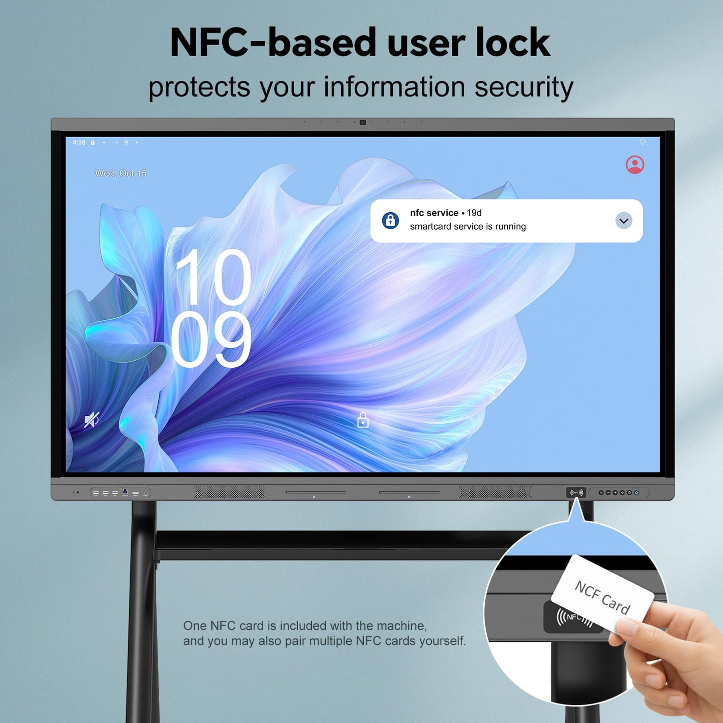 Dornium 65" Smart Board, 4K Digital Whiteboard for Office, Hybrid Work & Classrooms, Google EDLA-Certified Interactive Whiteboard with Android 14, OTA Updates & Open Apps Ecosystem, 8+128GB Storage