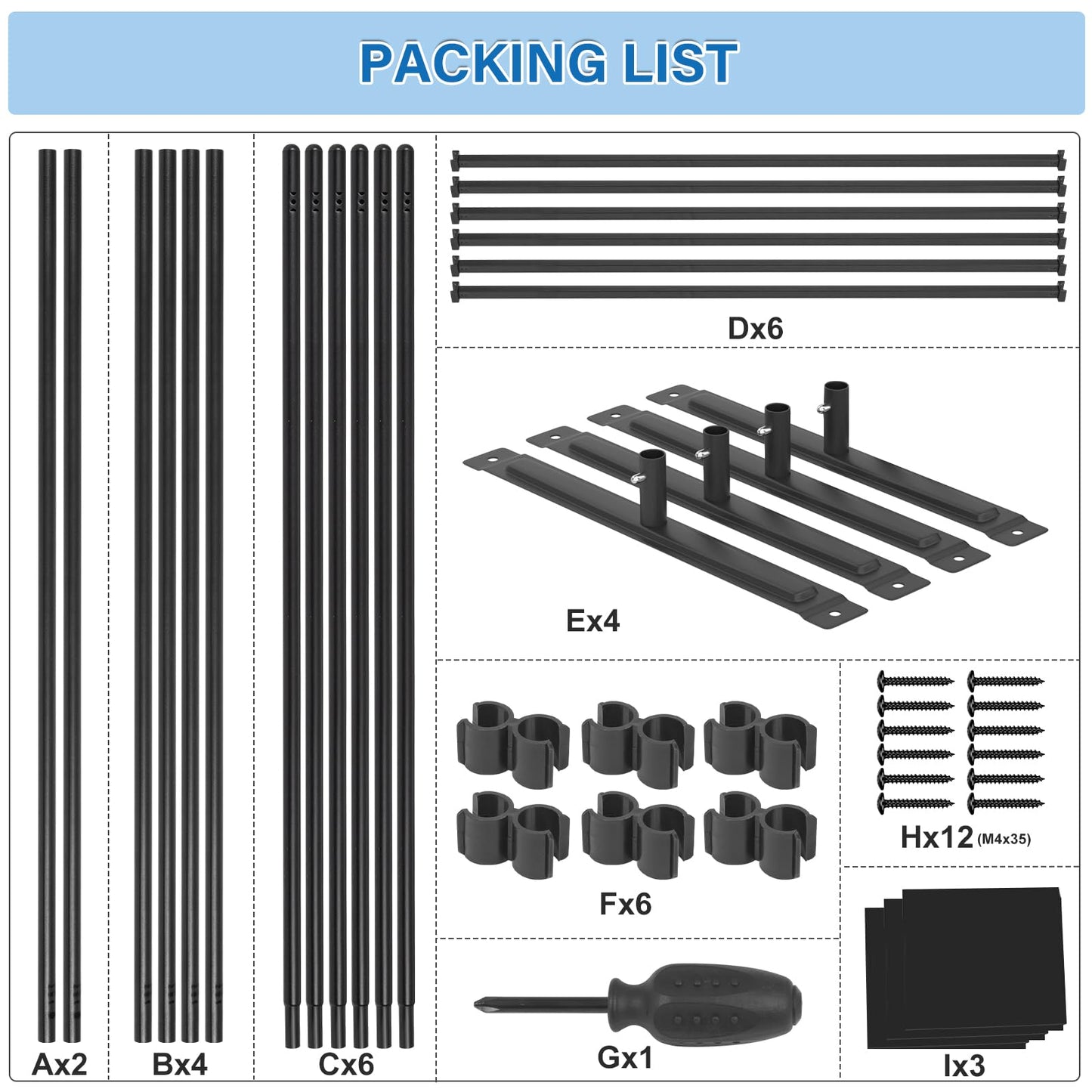 AKTOP 3 Panel Room Divider 6FT – 103" W x 70" H Folding Privacy Screen, Freestanding Fabric Room Partition, No-Drill Temporary Wall Divider for Apartment, Dorm, Studio, Home Office, Bedroom – Black