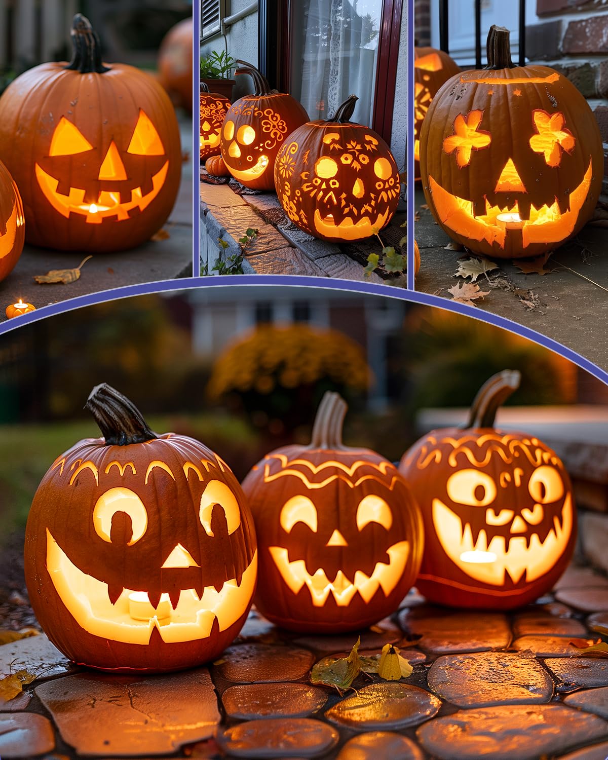Luditek Pumpkin Carving Kit, 11 Pieces Halloween Jack-O-Lanterns Professional Stainless Steel Pumpkin Carving Tools, Pumpkin Cutting Supplies Tool Kit Halloween Gifts for Adults Kids