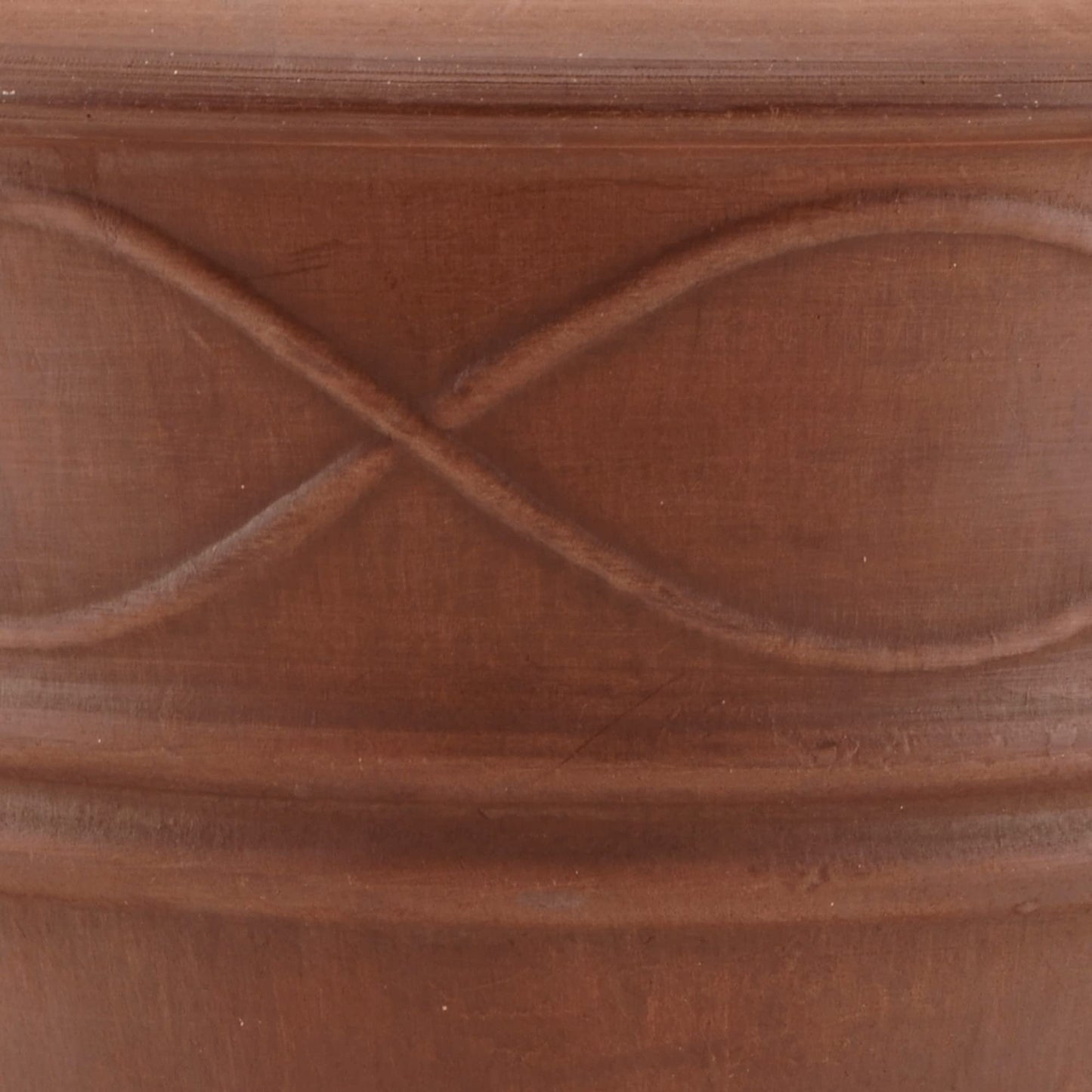 PSW ME36TC Western Weave Planter, 14 by 11.5-Inch, Terra Cotta Color