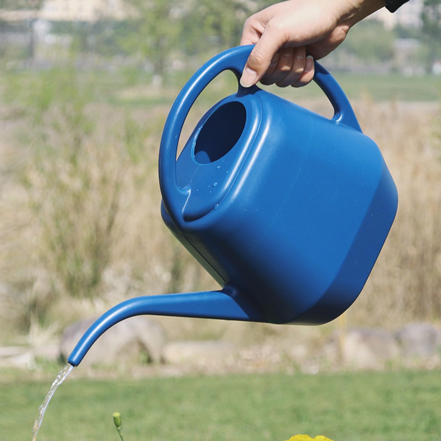 Watering Can Indoor Plants, 1 Gallon Large Capacity Thickened Plastic Long Spout Watering Can with Ergonomic Handle,Durable Small Watering Can for Indoor Plants Bonsai House Flower Garden Office