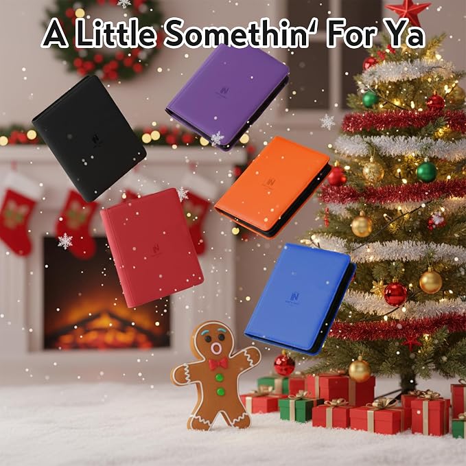Trading Card Binder, Premium 9 Pocket 540 Double Sided Pocket Collection Binder, Card Album for TCG Card Holder for Game Card, Sports Card, Yugioh, MTG etc(Black)
