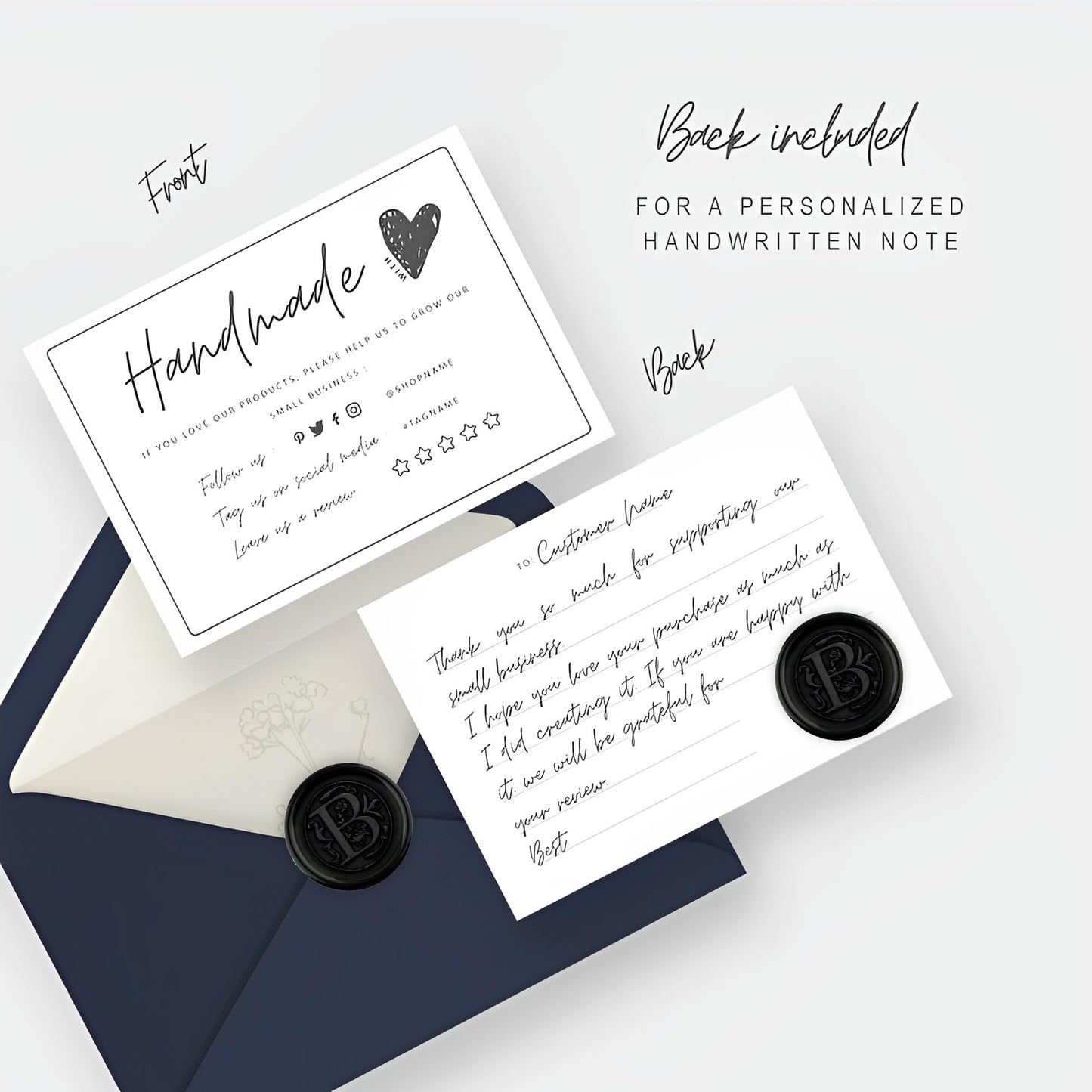 100Pcs Black Wax Seal Stickers Handmade Envelope Seals Self Adhesive Letter Wax Stickers for Wedding Party Invitations, Envelope, Gift Wrap, Christmas(Initial L, Black)