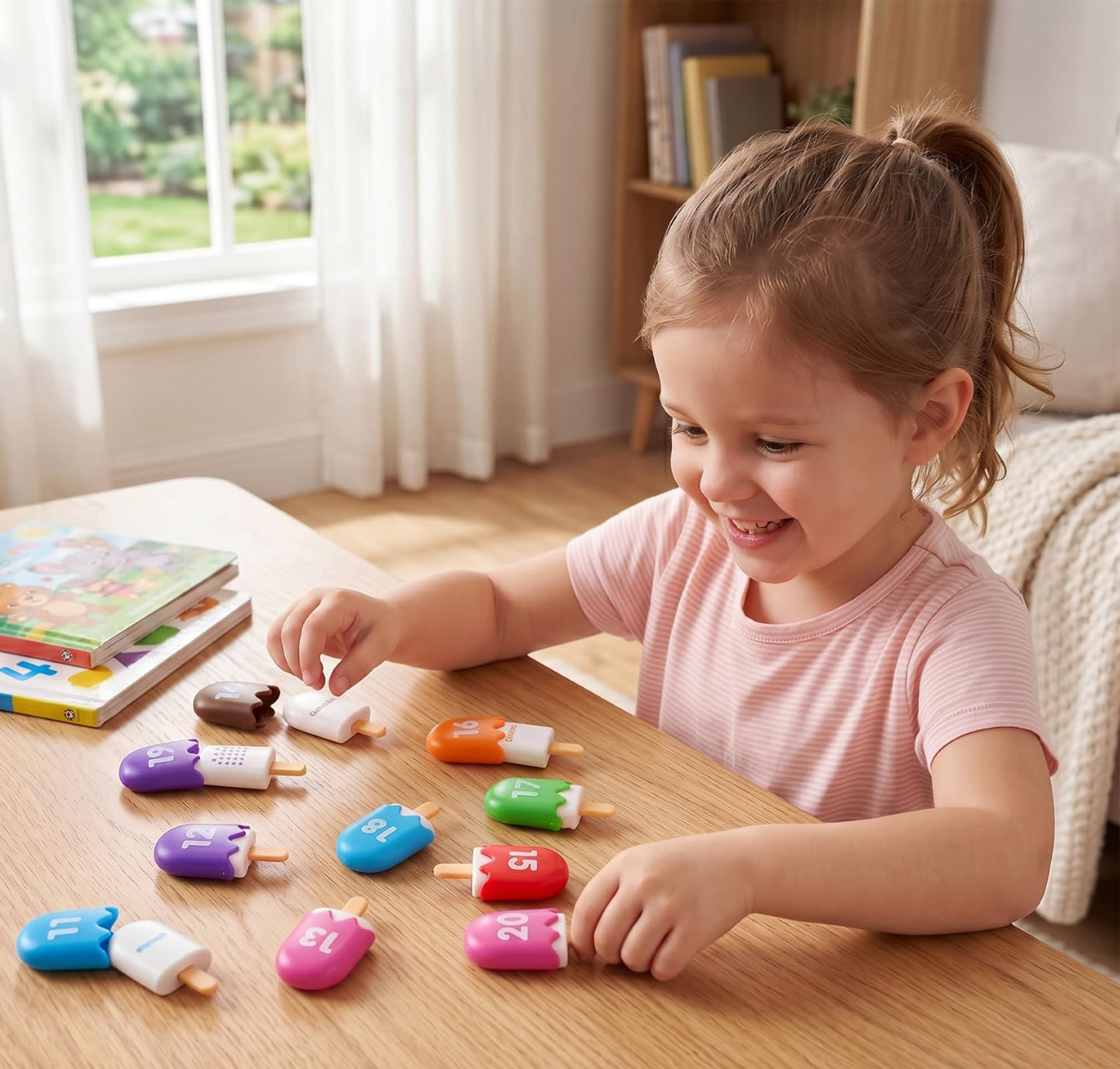 Odoorgames Mini Number Pops 11-20 — Number Learning Toys,Toddler Counting & Color Matching Toys for Kids
