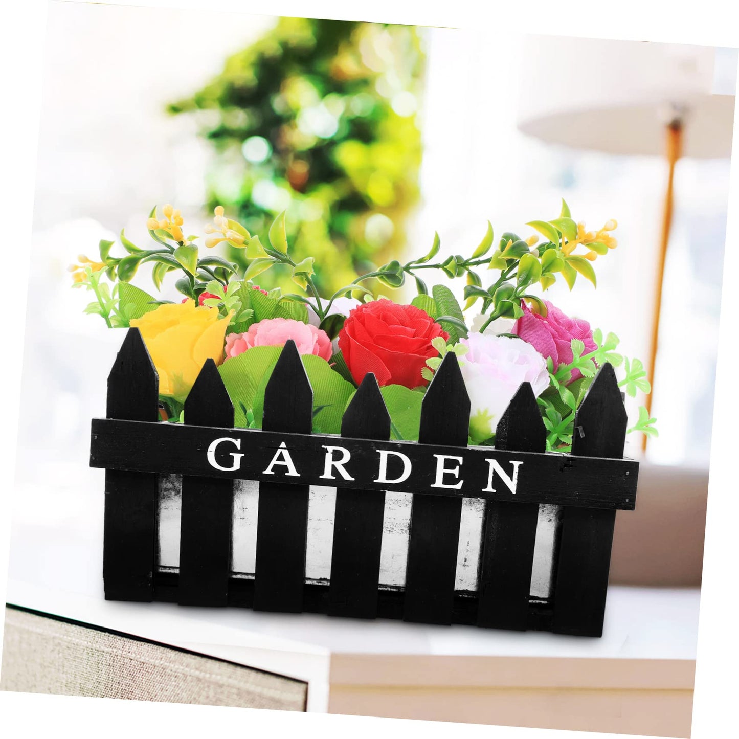Abaodam Fence Flowerpot Durable Decorative Planting Box for Garden Home Decor Sturdy Easy to Clean Housewarming Finish