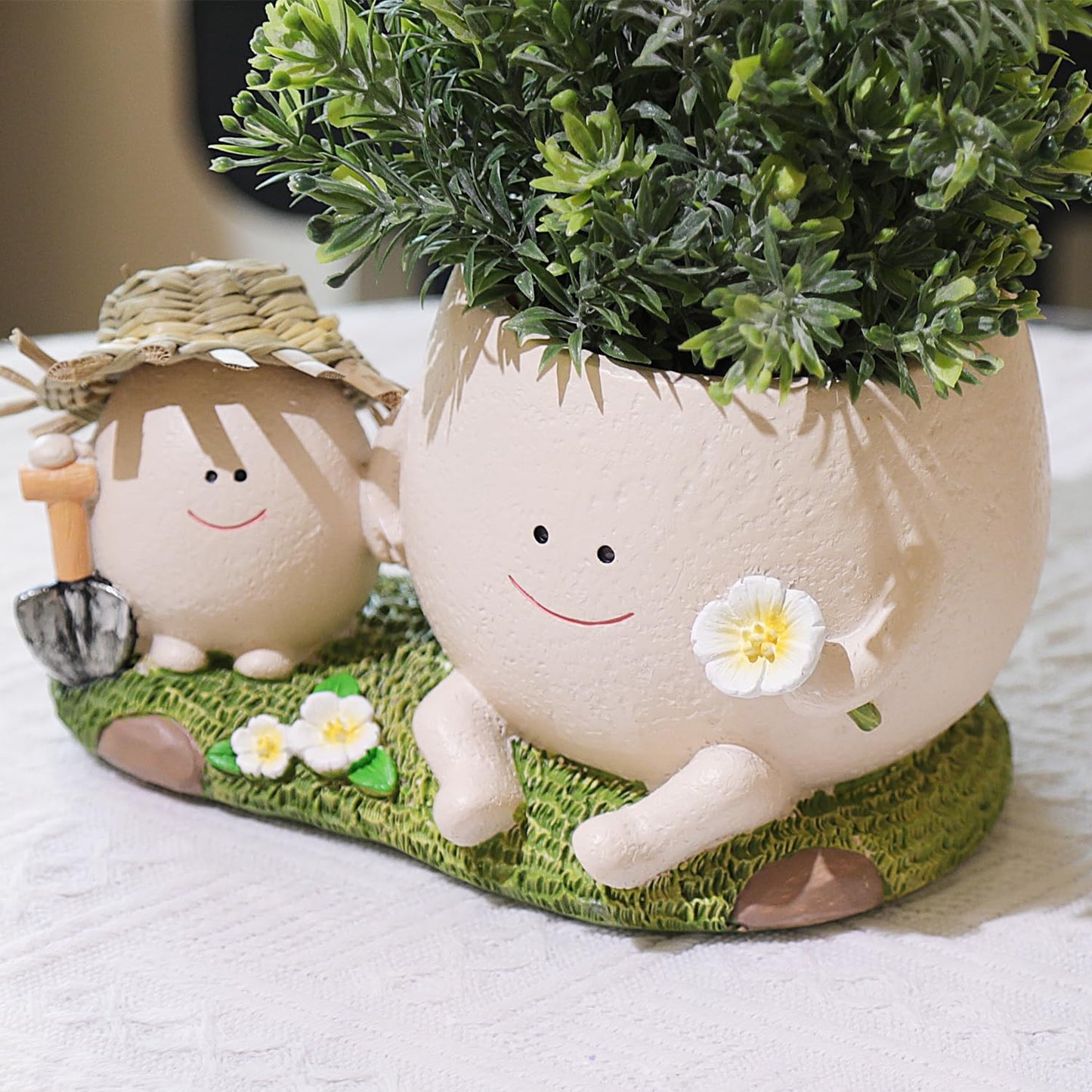 Pricetail Face Planter Pots Cute Plant Pot for Plants, Unique Lovely Flower Pot Succulent Planter Pots Gift Idea for Mother Christmas