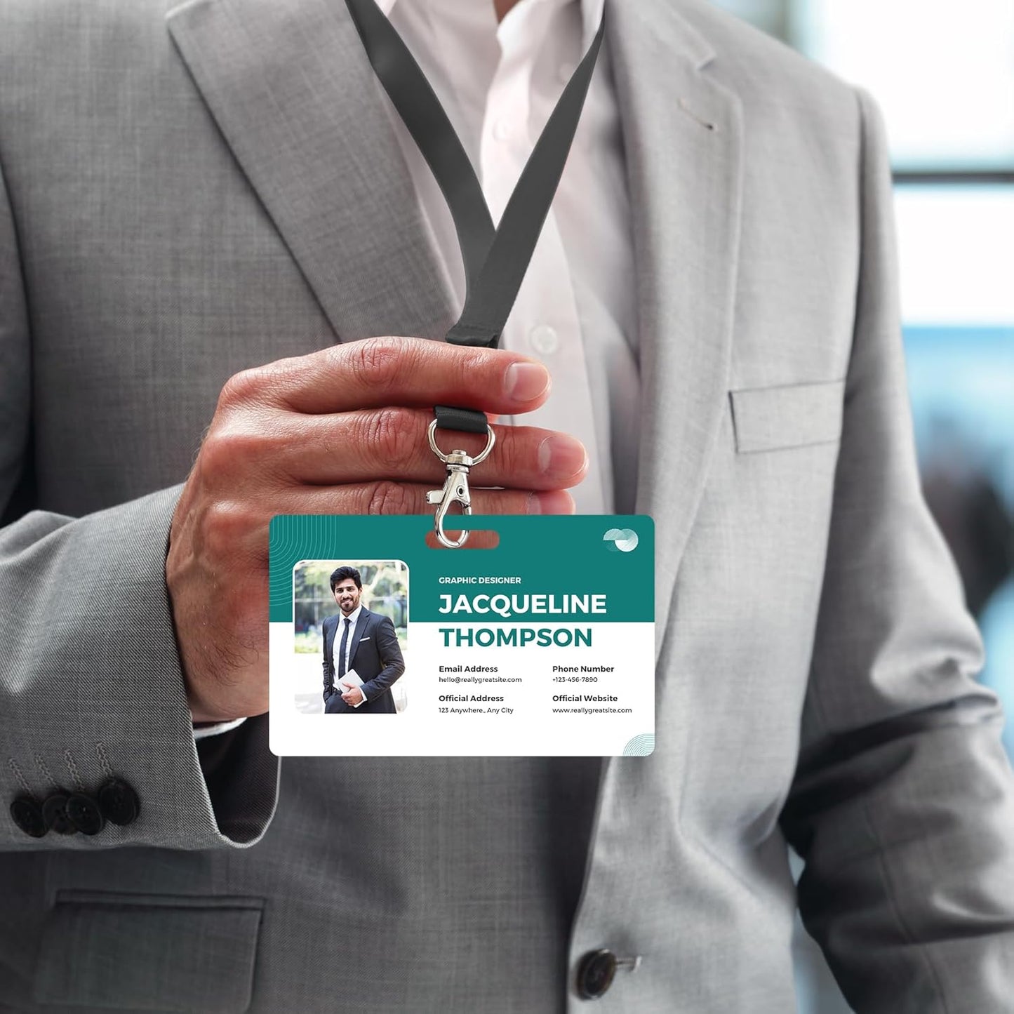 Custom Id Badge Custom Id Card Identification Badges Customizable Personalized Name Badge Customize Name Tag Photo Logo Employee Work Office Volunteer Customized Personal (Vertical-4)