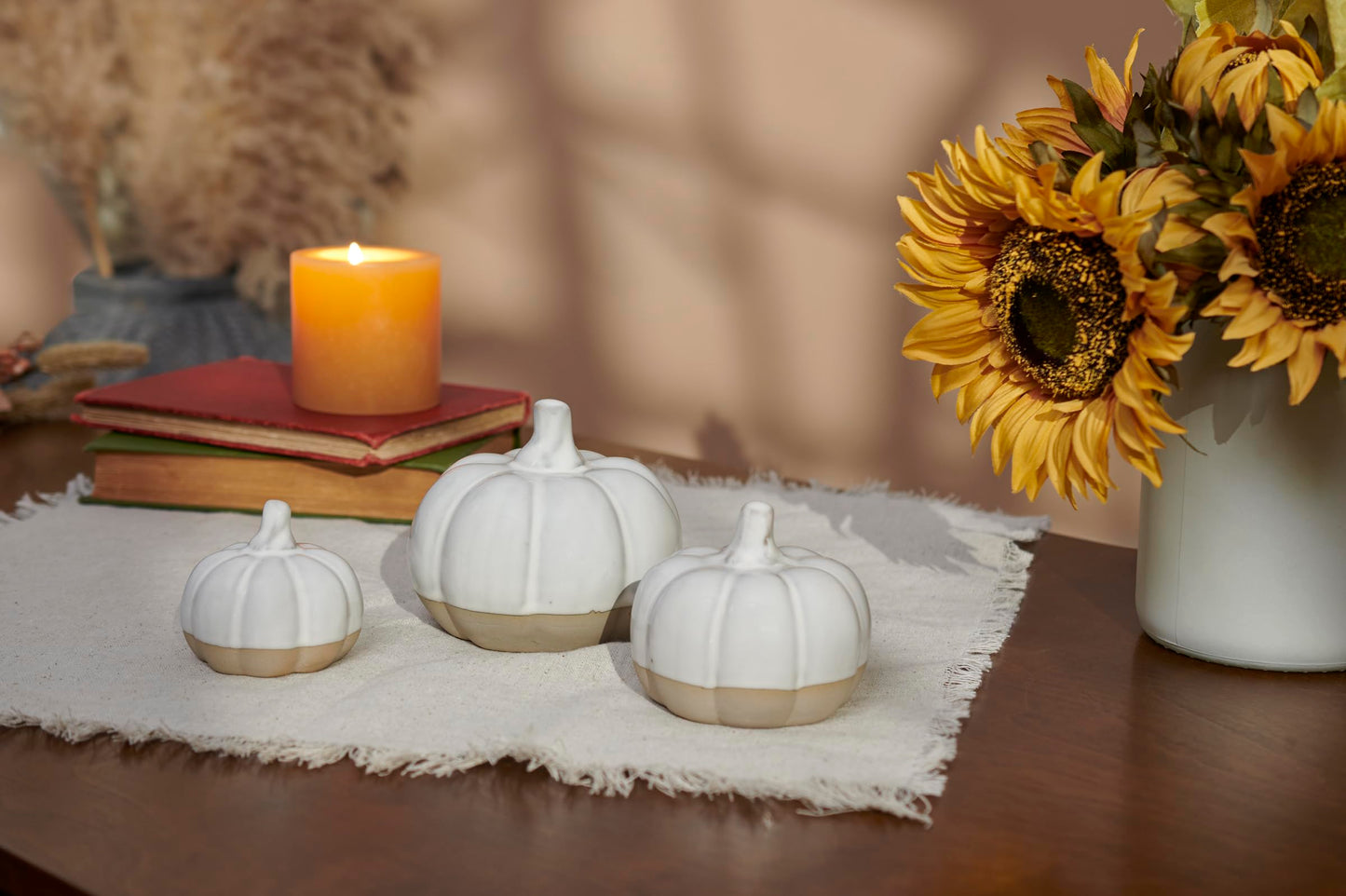 Primitives by Kathy Medium Glazed Ceramic Pumpkin