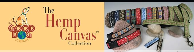 The Good Dog Company- Hemp Dog Collar Hunting and Fishing - Mallard and Fly … (X-Large (Fits 25"-30" Neck), Olive Fly) 1" Wide