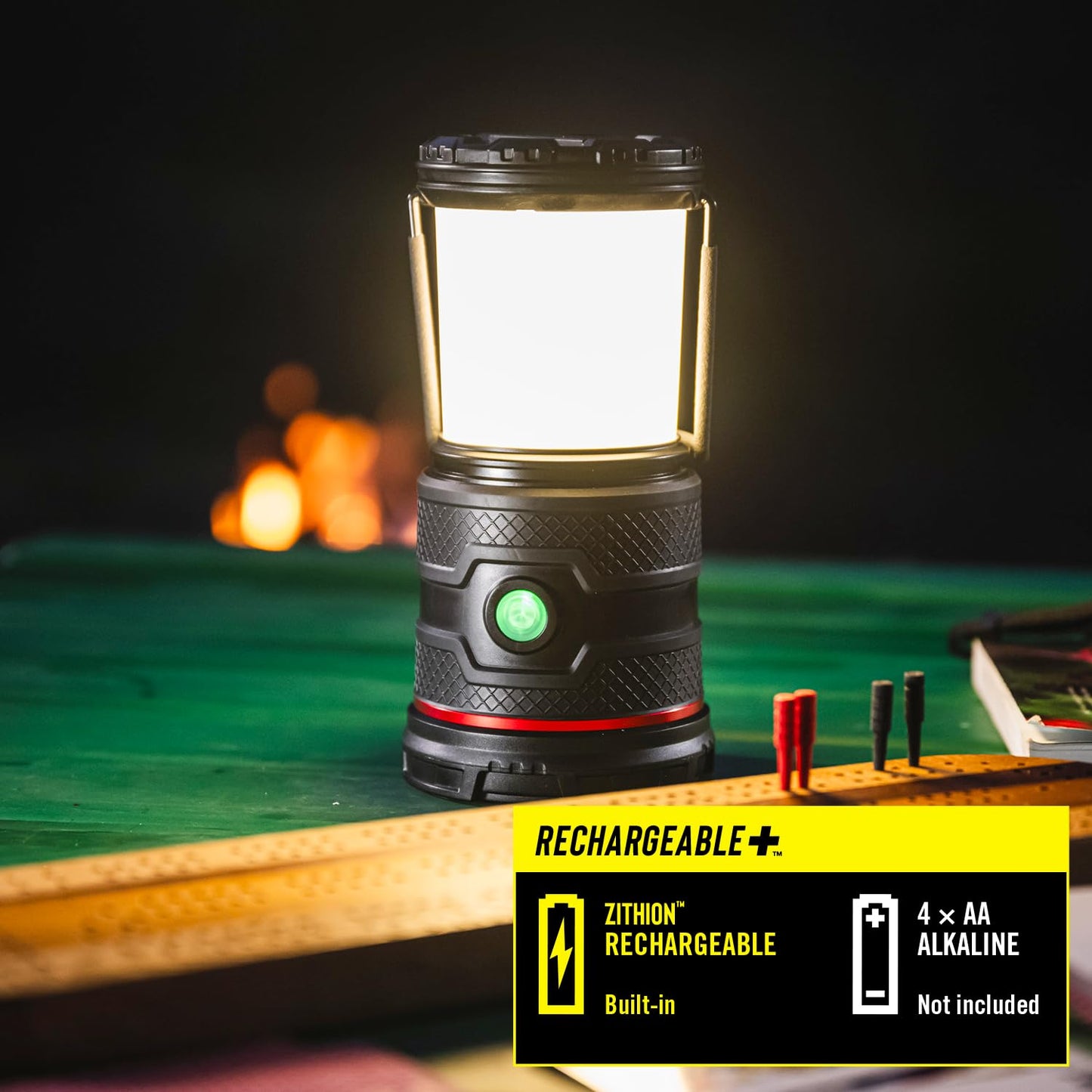 COAST EAL30R 1000 Lumen Rechargeable Emergency Camping Lantern with Warm, Day, Red & Red Flashing Mode, Foldeable Handle, 15 Hours of Runtime