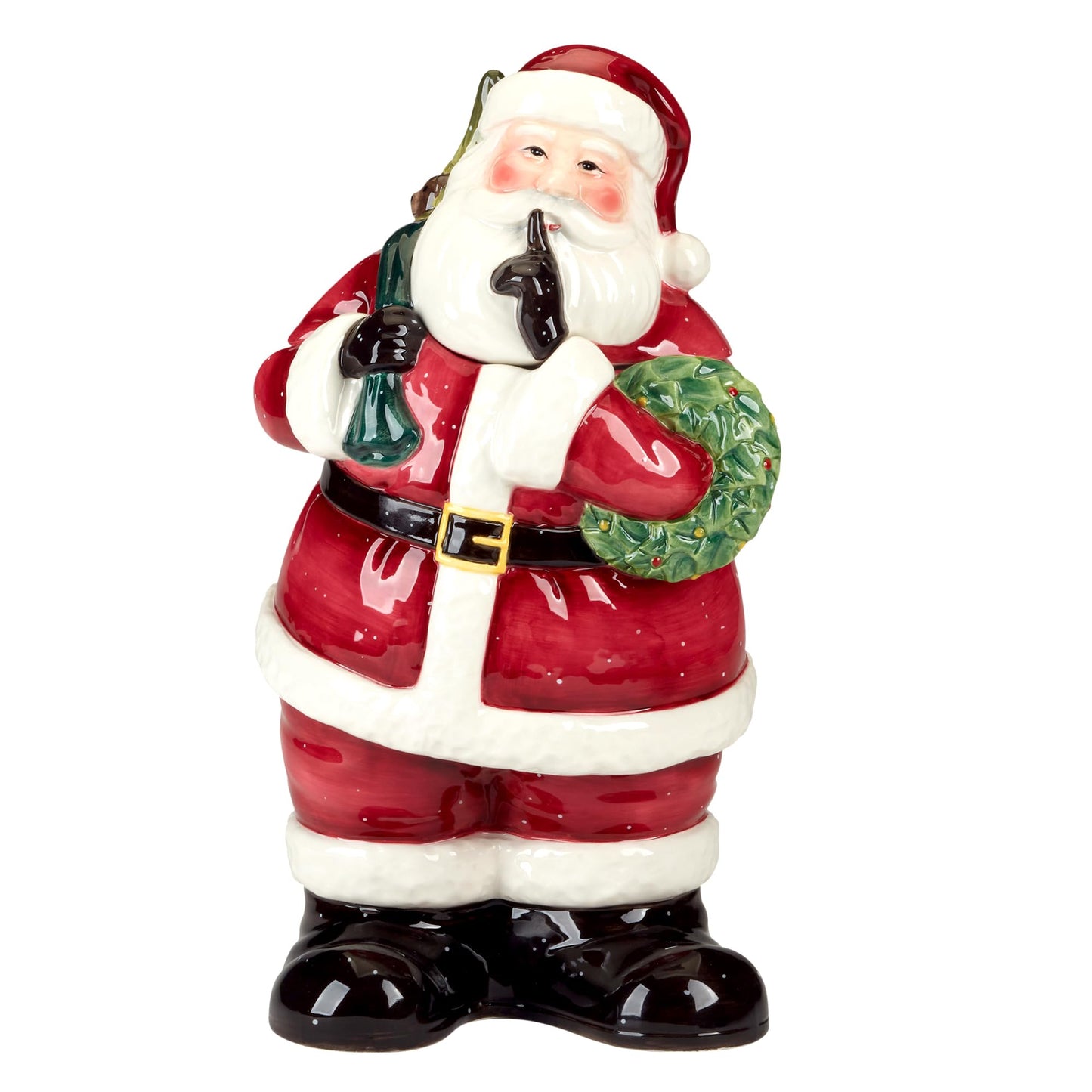 Santa’s Secret 3-D Festive Cookie Jar – A whimsical Santa-shaped cookie jar that brings instant holiday joy to your kitchen, perfect for storing sweet treats all season long